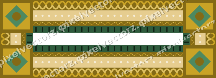 Decorative picture frame border in dark green and amber with guilloche