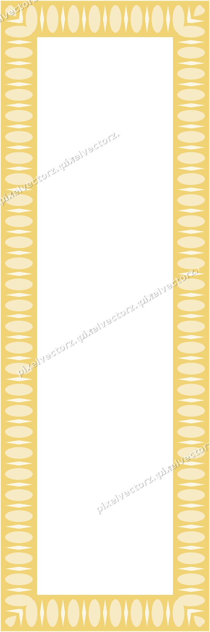 Decorative picture frame border in dark blue with egg and dart