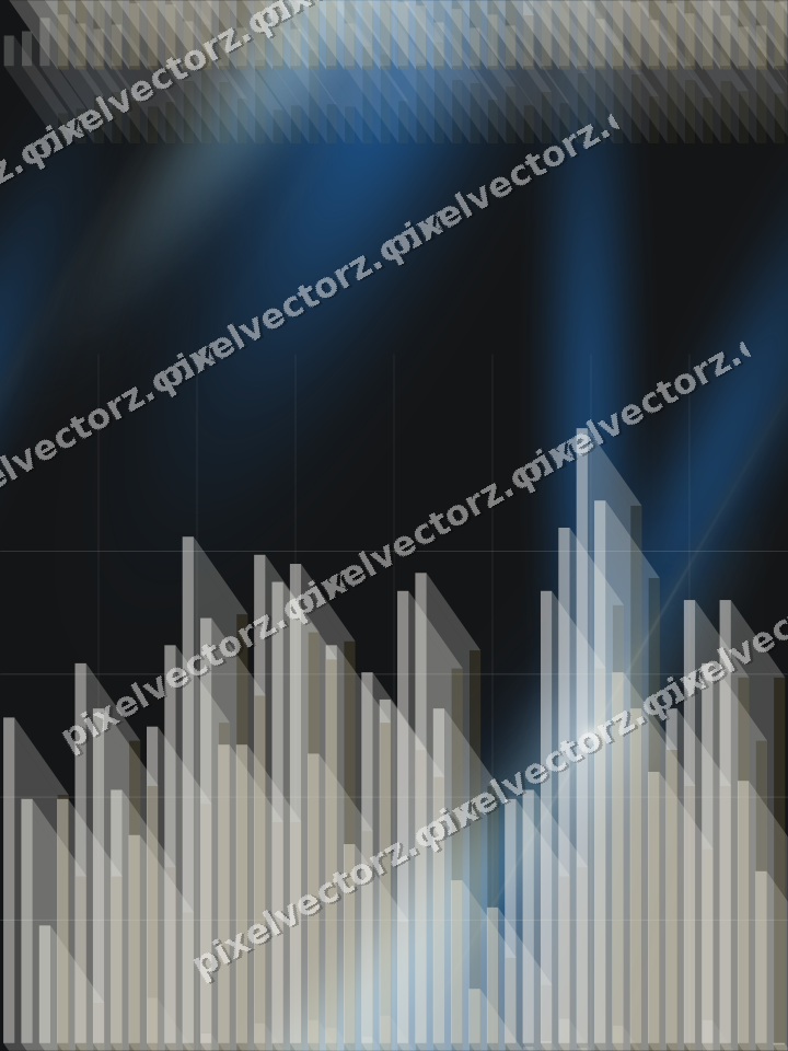 Nahtloser Neon Diagramm Hintergrund in Blau und Bernstein