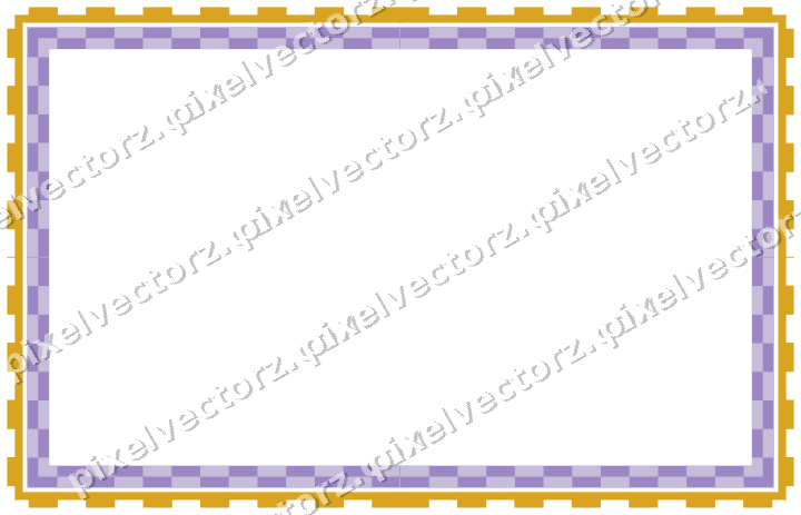 Decorative picture frame border in amber and purple with step band