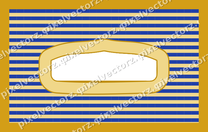 Decorative patterned mat frame in amber with horizontal stripes