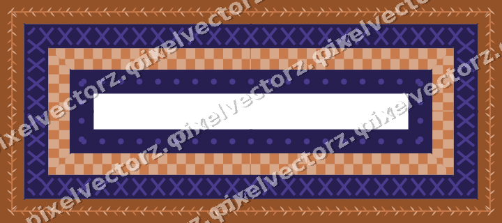 Decorative picture frame border in orange with laurel moulding