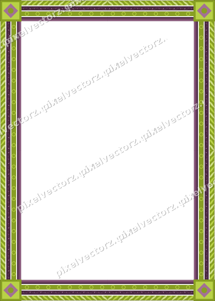 Decorative picture frame border in dark magenta with rope moulding