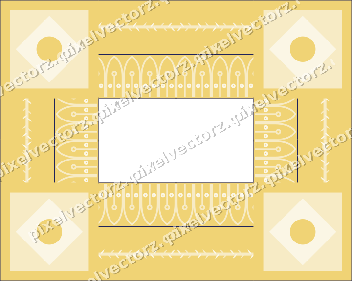 Decorative picture frame border in dark blue with laurel moulding