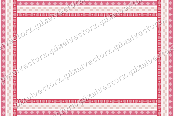 Decorative picture frame border in pale pink with egg and dart