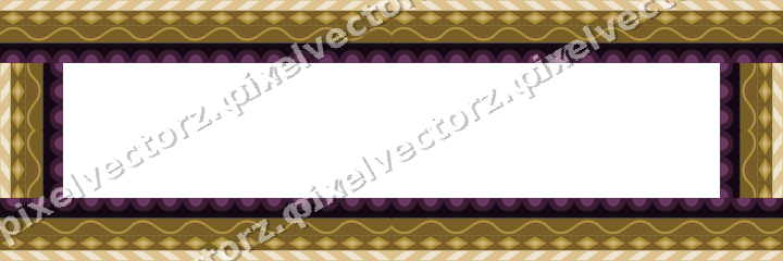 Decorative picture frame border in dark magenta with scale band