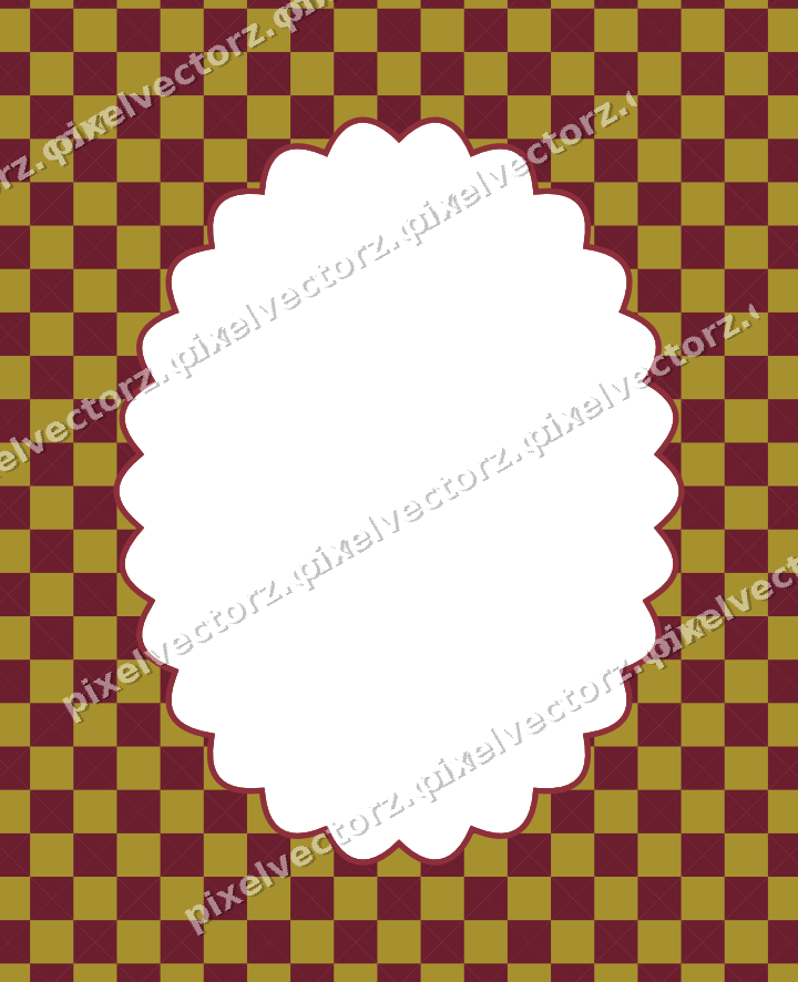 Decorative patterned mat frame in dark pink with harlequin diamonds