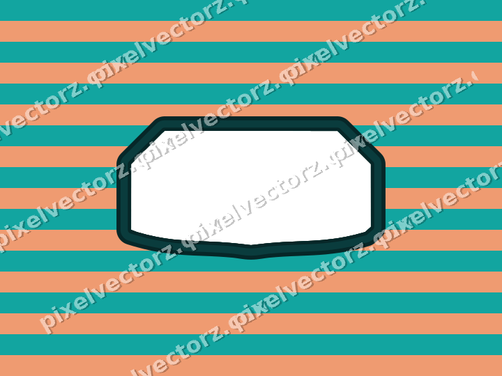 Decorative patterned mat frame in orange with horizontal stripes