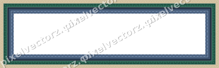Decorative picture frame border in amber and green with arabesque