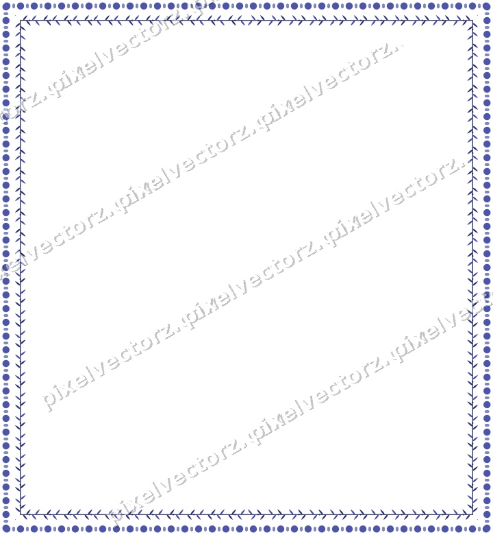 Decorative picture frame border in dark blue with laurel moulding