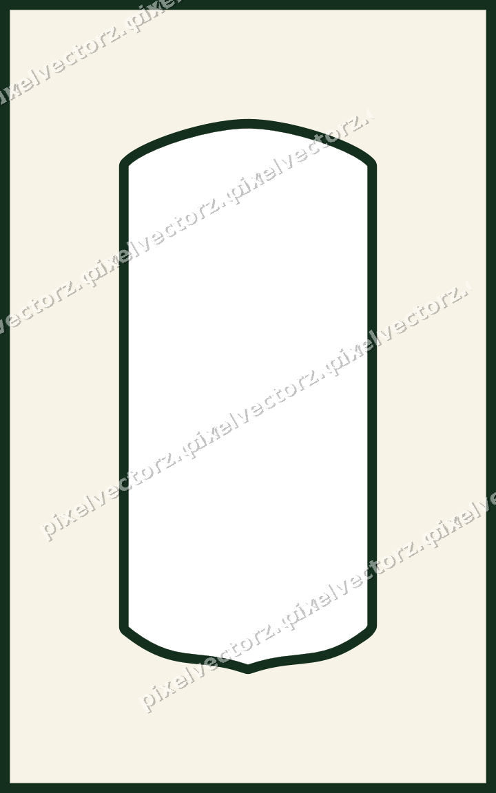 Decorative patterned mat frame in dark green with plain ground