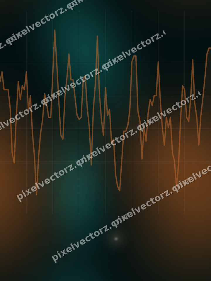 Nahtloser Neon Diagramm Hintergrund in Orange und Petrol