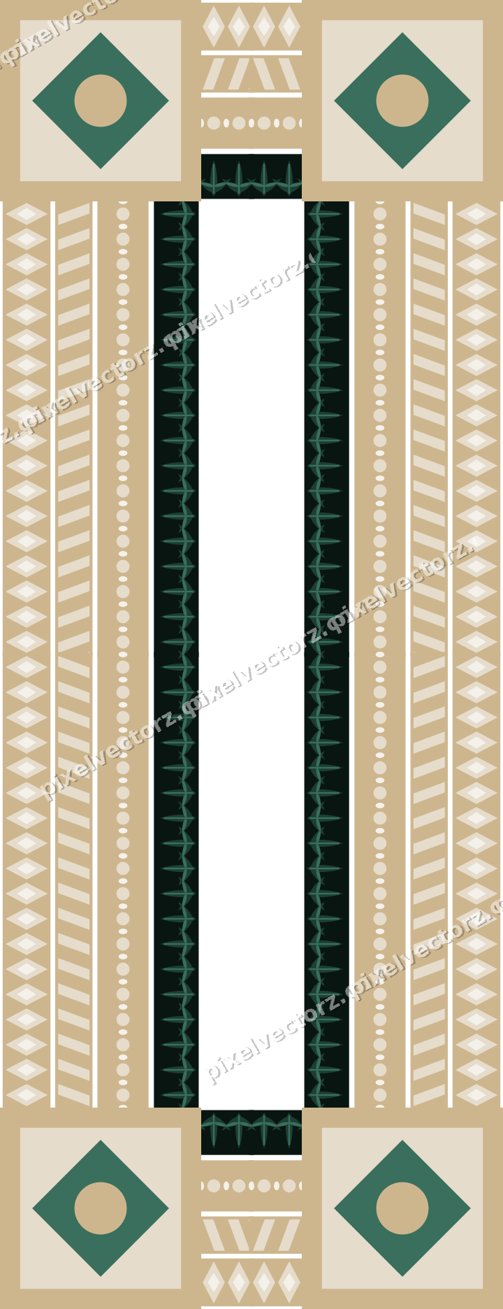 Decorative picture frame border in dark red with diamond band