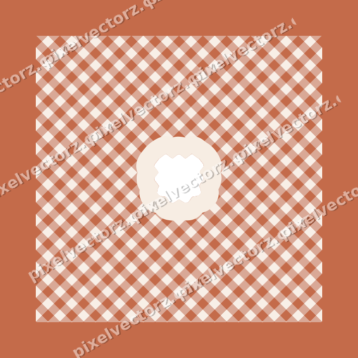 Decorative patterned mat frame in dark teal with gingham check