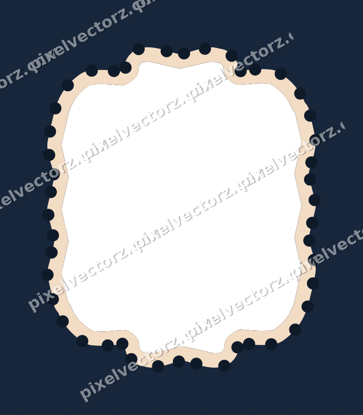 Decorative patterned mat frame in dark blue with harlequin diamonds