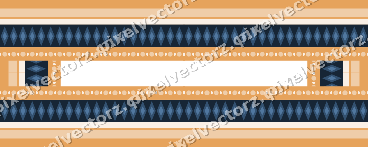 Decorative picture frame border in dark blue with bead and reel