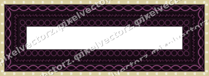 Decorative picture frame border in dark magenta with ring chain
