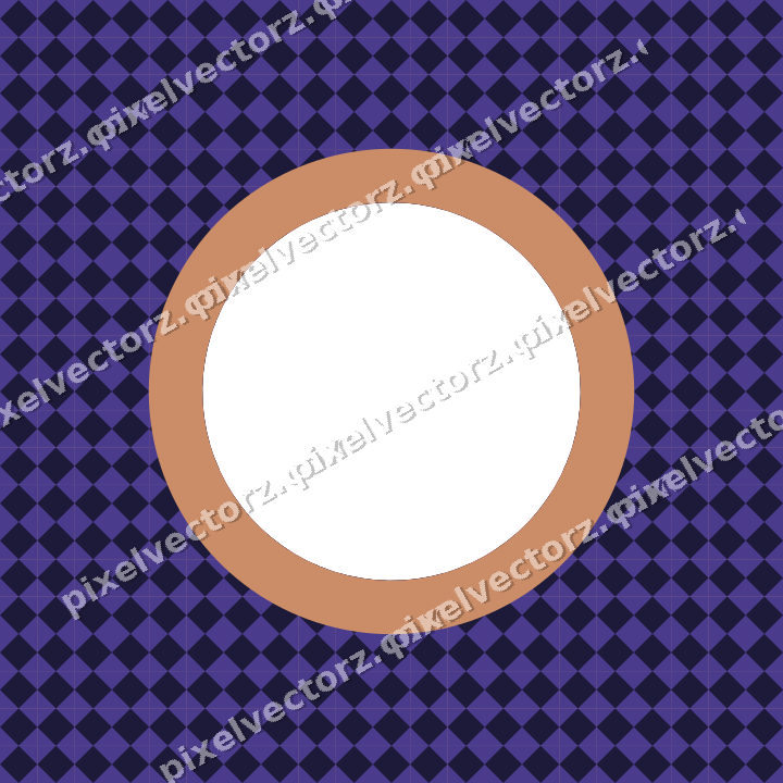 Decorative patterned mat frame in orange with harlequin diamonds