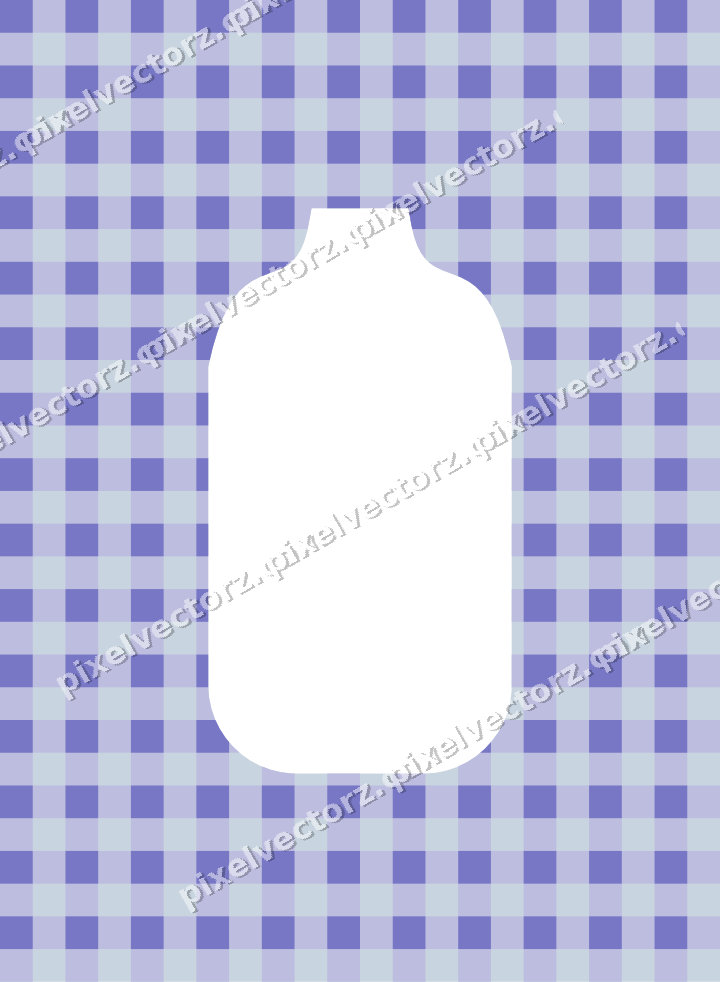 Decorative patterned mat frame in purple and blue with gingham check