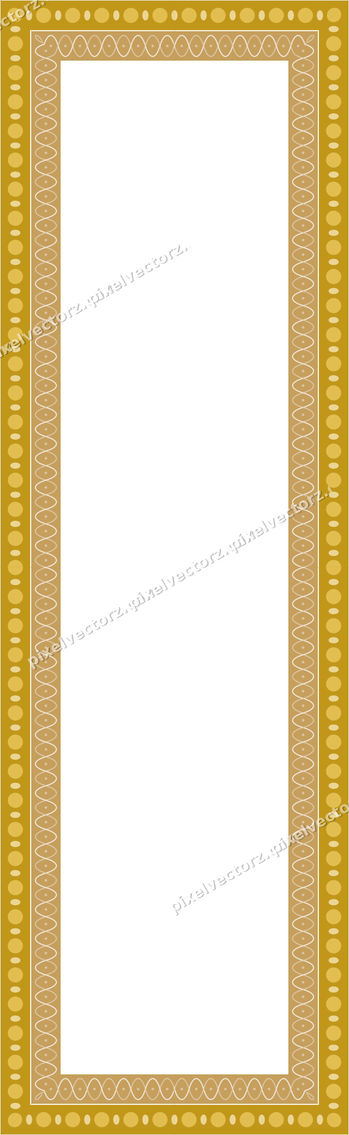 Decorative picture frame border in amber with bead and reel