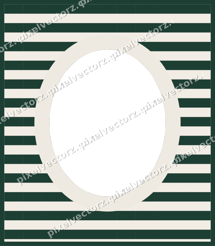 Decorative patterned mat frame in dark red with horizontal stripes