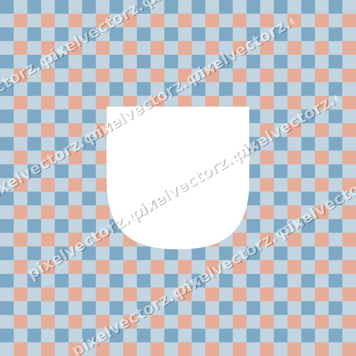 Decorative patterned mat frame in orange and cyan with gingham check