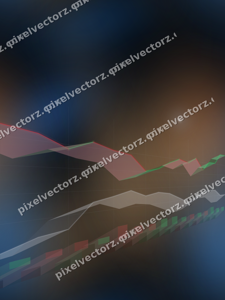 Nahtloser Neon Diagramm Hintergrund in Blau und Orange