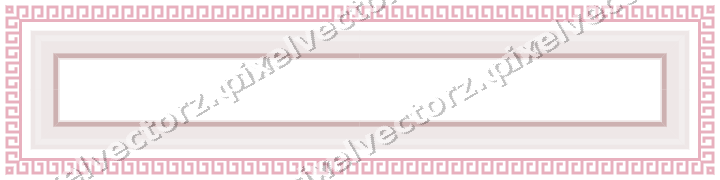 Decorative picture frame border in pale pink with greek key