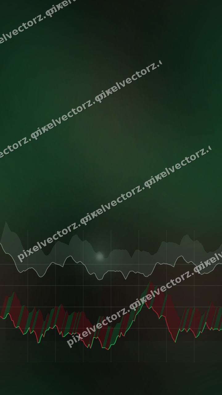 Nahtloser Neon Diagramm Hintergrund in Grün und Rot