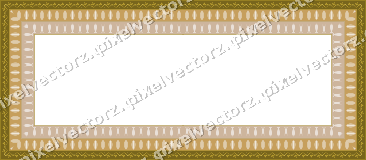 Decorative picture frame border in amber with leaf moulding