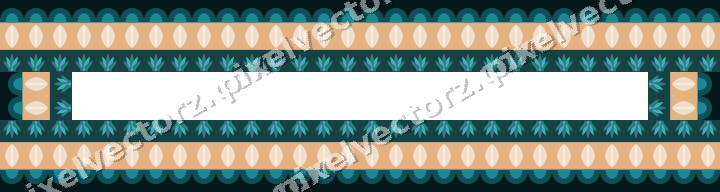 Decorative picture frame border in dark teal with scale band