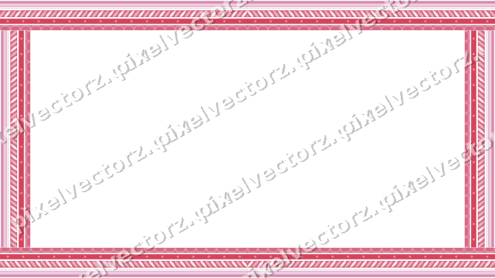 Decorative picture frame border in pale pink and pale red with dot row