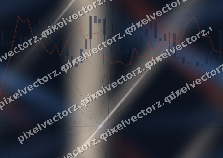 Nahtloser Neon Diagramm Hintergrund in Dunkelblau und Rot