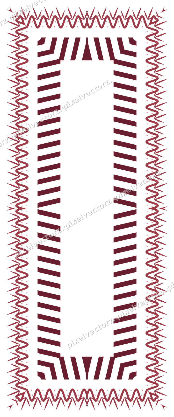 Decorative picture frame border in dark pink and red with grape vine