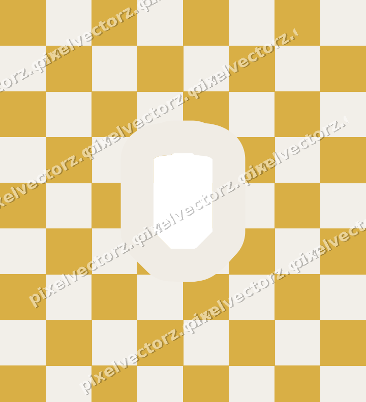 Decorative patterned mat frame in amber and green with checkerboard