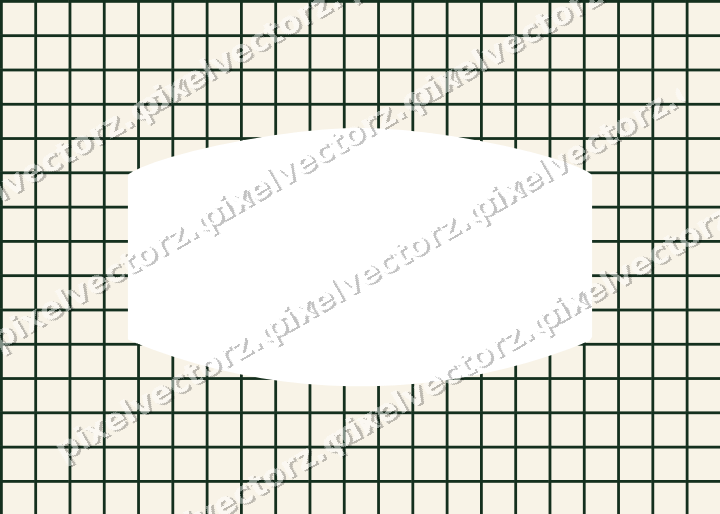 Decorative patterned mat frame in dark green and amber with grid check