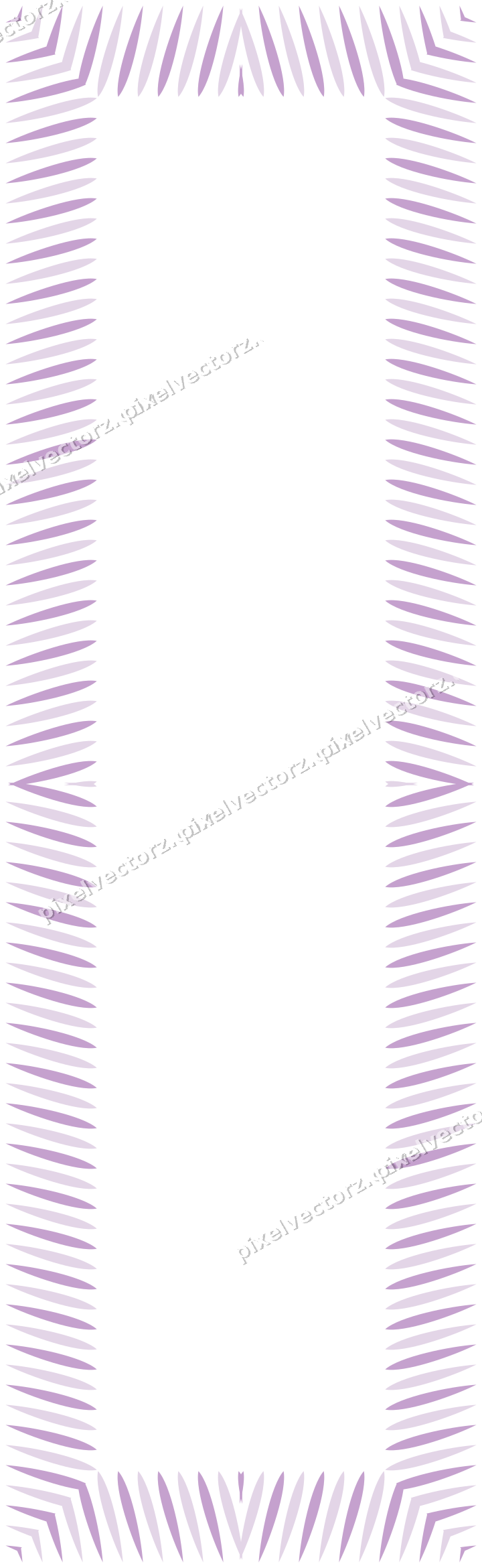 Decorative picture frame border in purple and blue with rope moulding