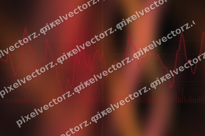 Nahtloser Neon Diagramm Hintergrund in Rot und Bernstein