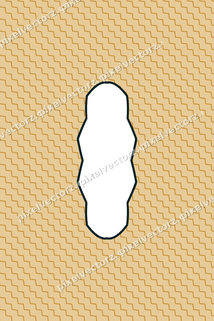 Decorative patterned mat frame in amber and dark teal with zigzag