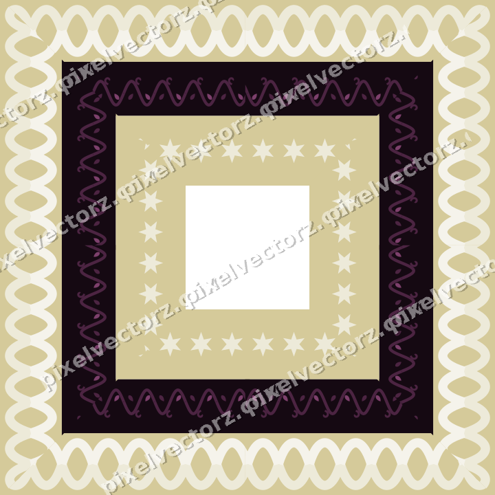 Decorative picture frame border in dark magenta with guilloche