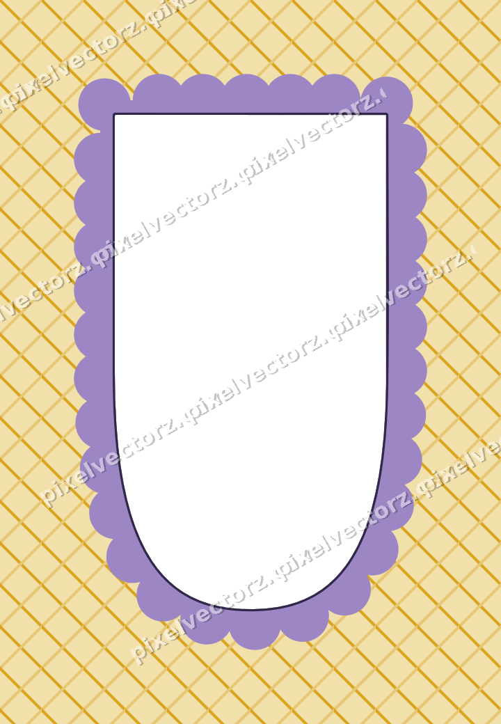 Decorative patterned mat frame in amber with diagonal lattice