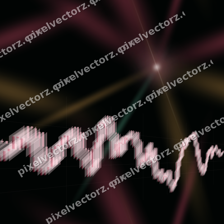 Nahtloser Neon Diagramm Hintergrund in Rosa und Bernstein
