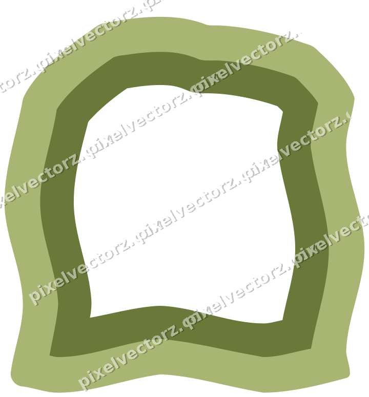 Decorative line art frame in lime and pink with label plaque