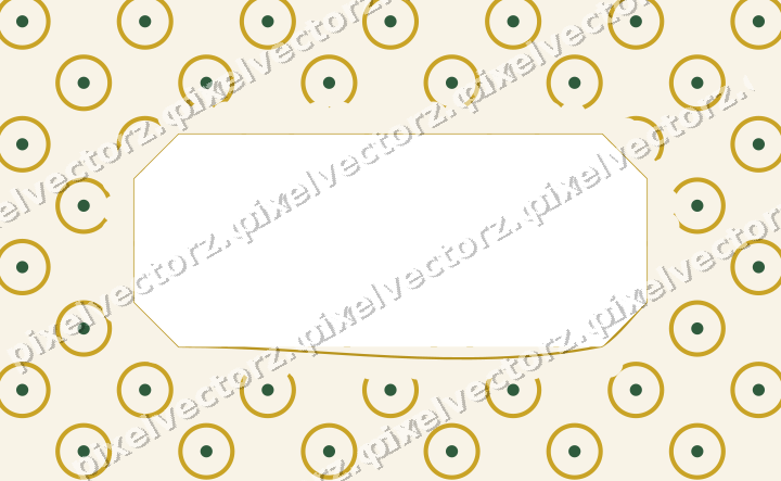 Decorative patterned mat frame in dark green with ring pattern