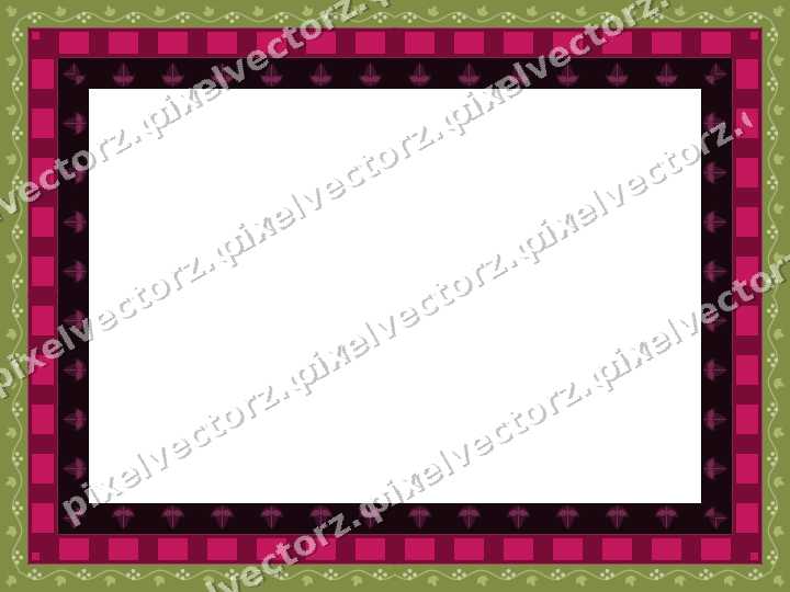 Decorative picture frame border in lime and pink with grape vine