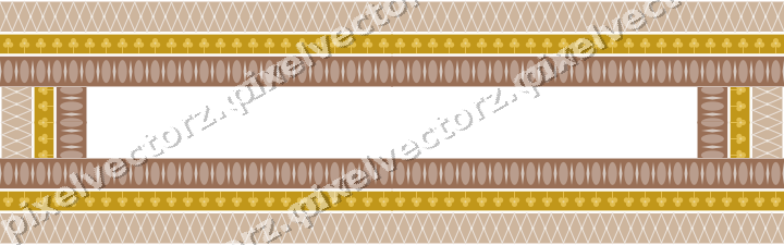 Decorative picture frame border in amber with lattice band