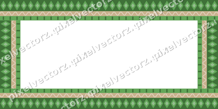 Decorative picture frame border in lime and yellow with diamond band