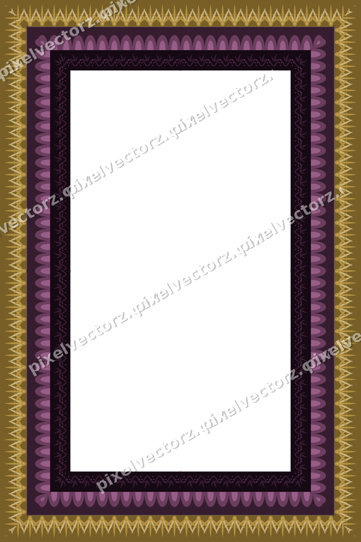 Decorative picture frame border in dark magenta with grape vine