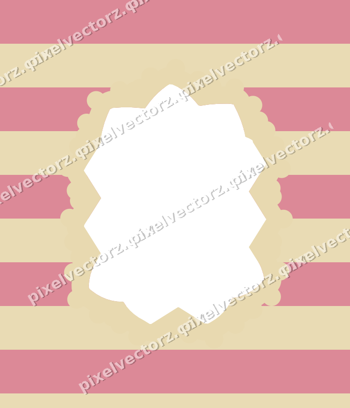 Decorative patterned mat frame in red with horizontal stripes