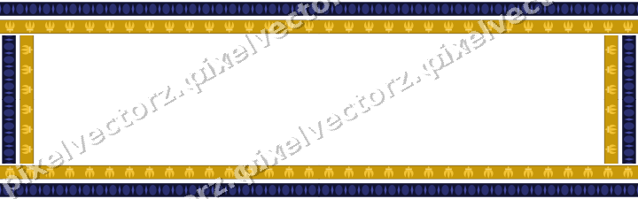Decorative picture frame border in dark blue with egg and dart